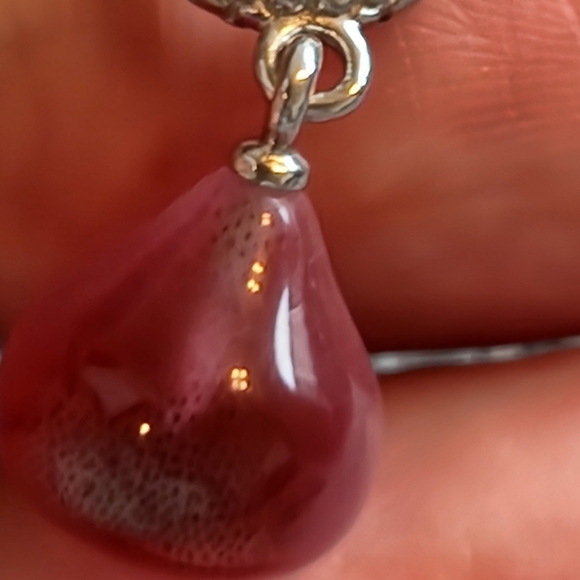 Jennifer Lopez Endless Sterling Silver Fuschia Snake Eye Charm - Picture 6 of 6